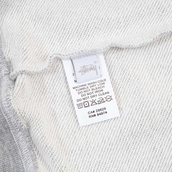 Men's Stussy Letter Printed Crew Neck Gray Sweatshirt - Picture 7 of 7
